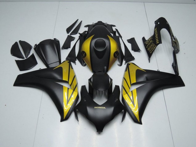 Noir Mat et Or Carénage CBR 1000 RR 2008-2011 Noir Mat et Or Carénage CBR 1000 RR 2008-2011