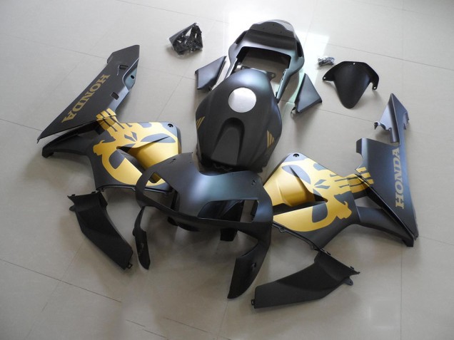 Noir Or Décalque Carénage CBR 600 RR 2003-2004 Noir Or Décalque Carénage CBR 600 RR 2003-2004