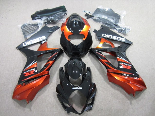 Noir Orange Carénages GSXR 1000 K7 2007-2008 Noir Orange Carénages GSXR 1000 K7 2007-2008