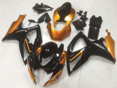 Noir Orange Carénages GSXR 600 / 750 K6 2006-2007