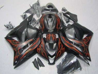 Noir Orange Flamme Carénage CBR 600 RR 2009-2012