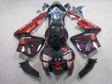 Noir Rouge BACARDI Carénage CBR 600 RR 2005-2006