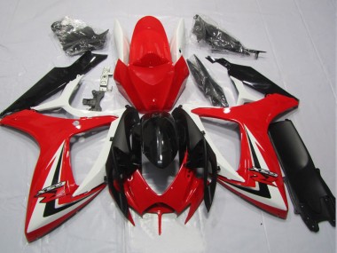 Noir Rouge Carénages GSXR 600 K6 2006-2007