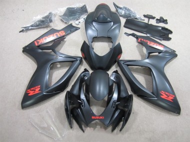 Noir Rouge Décalque Carénage GSXR 600 K6 2006-2007