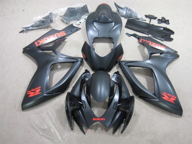 Noir Rouge Décalque Carénage GSXR 600 K6 2006-2007 Noir Rouge Décalque Carénage GSXR 600 K6 2006-2007