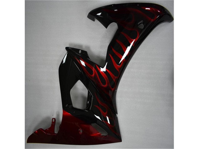 Noir Rouge Flamme Carénage R6 2003-2005 Noir Rouge Flamme Carénage R6 2003-2005