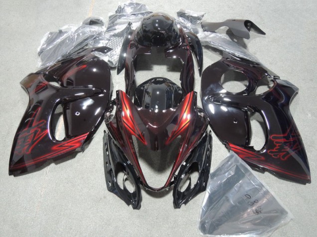 Noir Rouge Kit Carénages & Plastique GSXR 1300 Hayabusa 2008-2019 Noir Rouge Kit Carénages & Plastique GSXR 1300 Hayabusa 2008-2019