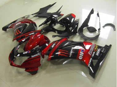 Noir Rouge Monster Carénages ZX 250R 2008-2012