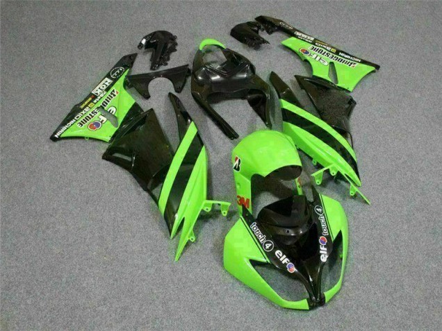 Noir Vert 3M Touch4 Carénage ZX6R 2009-2012 Noir Vert 3M Touch4 Carénage ZX6R 2009-2012
