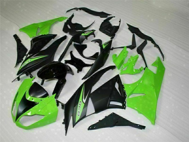 Noir Vert 636 Carénage ZX6R 2009-2012 Noir Vert 636 Carénage ZX6R 2009-2012