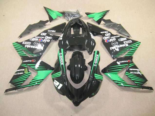 Noir Vert C-Shock Monster Carénage ZX10R 2003-2005 Noir Vert C-Shock Monster Carénage ZX10R 2003-2005