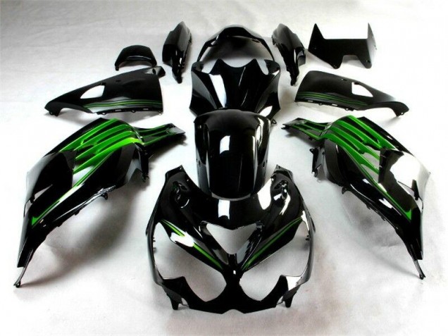 Noir Vert Carénage ZX14R ZZR 1400 2012-2021 Noir Vert Carénage ZX14R ZZR 1400 2012-2021