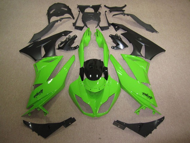 Noir Vert Carénages ZX6R 2009-2012 Noir Vert Carénages ZX6R 2009-2012