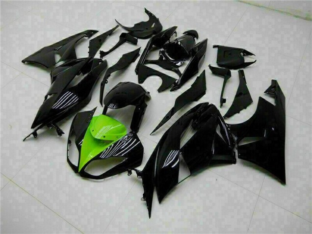 Noir Vert Kit Carénages Complet ZX6R 2009-2012