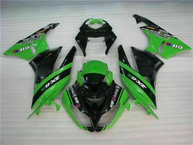 Noir Vert Kit Carénages ZX6R 2009-2012