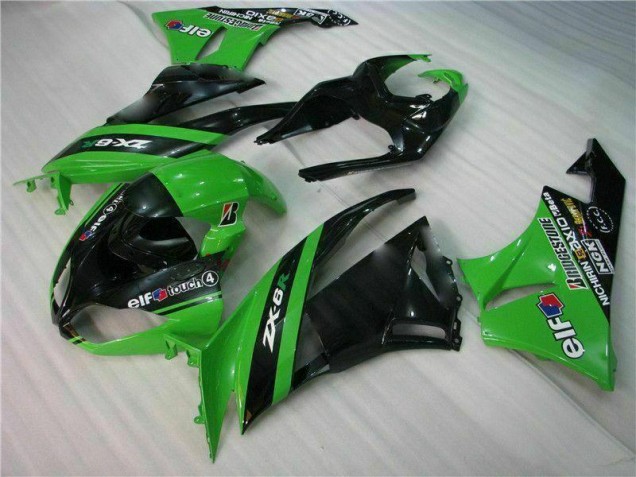 Noir Vert Kit Carénages ZX6R 2009-2012