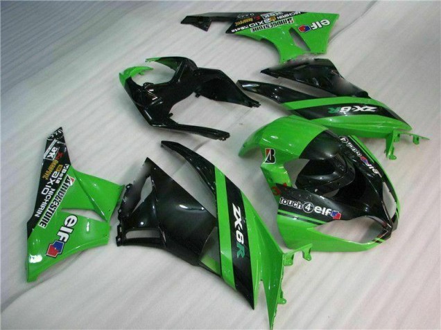 Noir Vert Kit Carénages ZX6R 2009-2012