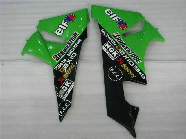 Noir Vert Kit Carénages ZX6R 2009-2012