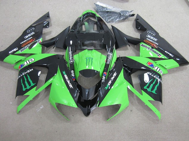 Noir Vert Monster Carénage ZX10R 2003-2005 Noir Vert Monster Carénage ZX10R 2003-2005
