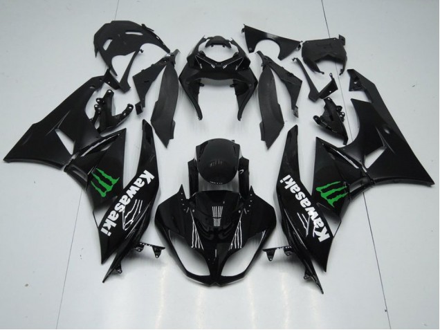 Noir avec Monster Carénage ZX6R 2009-2012 Noir avec Monster Carénage ZX6R 2009-2012