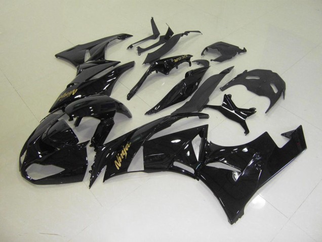 Noir avec Or Décalque Carénage ZX6R 2009-2012 Noir avec Or Décalque Carénage ZX6R 2009-2012