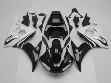 Noir et Blanc Carénage R6 2003-2005