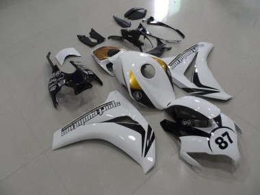 Noir et Blanc et Or Carénage CBR 1000 RR 2008-2011