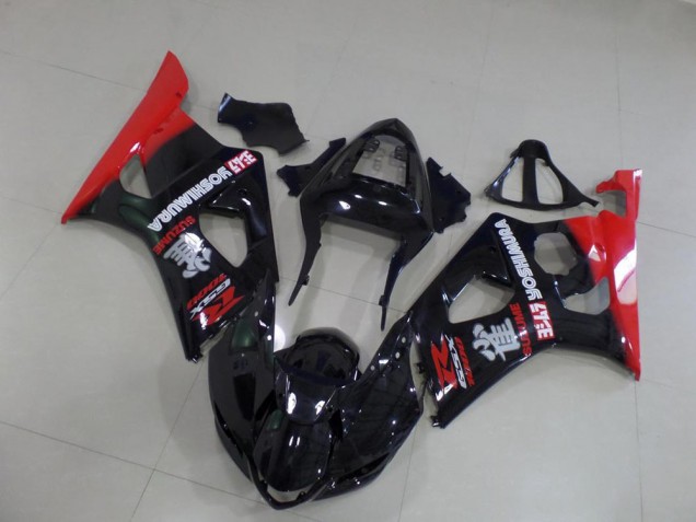 Noir et Rouge Carénage GSXR 1000 K3 2003-2004 Noir et Rouge Carénage GSXR 1000 K3 2003-2004