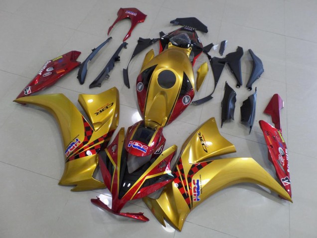 Or et Dark Rouge Carénage CBR 1000 RR 2012-2016 Or et Dark Rouge Carénage CBR 1000 RR 2012-2016