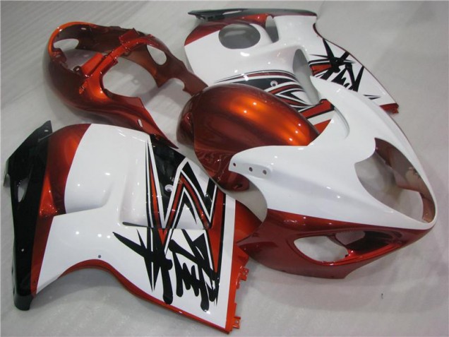 Orange Blanc Noir Carénage GSXR 1300 Hayabusa 1996-2007 Orange Blanc Noir Carénage GSXR 1300 Hayabusa 1996-2007