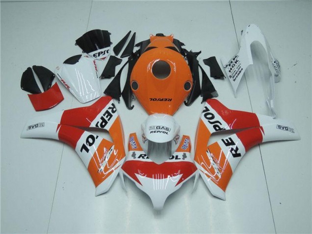 Orange Blanc Rouge Repsol Carénage CBR 1000 RR 2008-2011