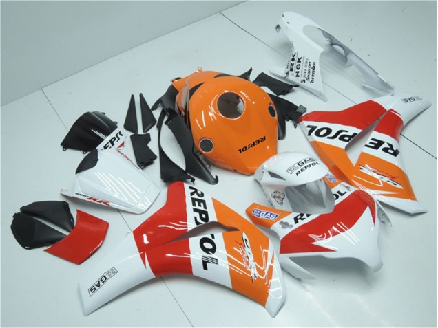 Orange Blanc Rouge Repsol Carénage CBR 1000 RR 2008-2011