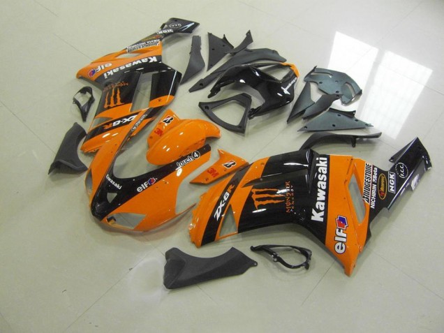 Orange Monster Carénage ZX6R 2007-2008 Orange Monster Carénage ZX6R 2007-2008