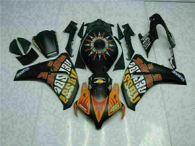 Orange Noir Carénage CBR 1000 RR 2008-2011 Orange Noir Carénage CBR 1000 RR 2008-2011