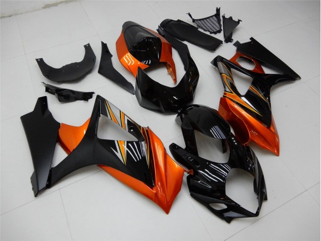 Orange Noir Carénage GSXR 1000 K7 2007-2008 Orange Noir Carénage GSXR 1000 K7 2007-2008
