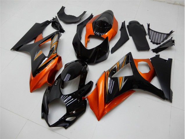 Orange Noir Carénage GSXR 1000 K7 2007-2008 Orange Noir Carénage GSXR 1000 K7 2007-2008