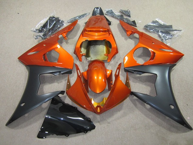 Orange Noir Carénages R6 2003-2005 Orange Noir Carénages R6 2003-2005
