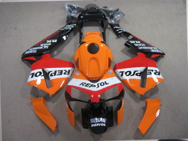 Orange Noir Repsol Carénage CBR 600 RR 2003-2004 Orange Noir Repsol Carénage CBR 600 RR 2003-2004