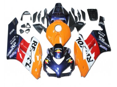 Orange Rouge Bleu Repsol Carénage CBR 1000 RR 2004-2005
