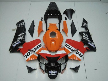 Orange Rouge Noir Repsol Carénage CBR 600 RR 2003-2004