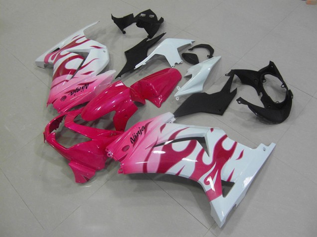 Rose Blanc Carénage ZX 250R 2008-2012 Rose Blanc Carénage ZX 250R 2008-2012
