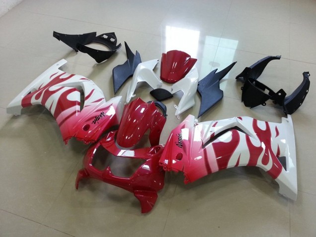 Rose Rouge Flamme Carénage ZX 250R 2008-2012 Rose Rouge Flamme Carénage ZX 250R 2008-2012