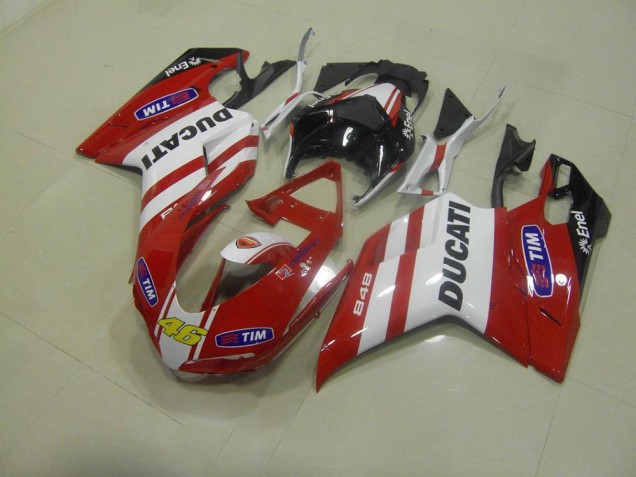 Rouge 46 Carénage Ducati 848 1098 1198 2007-2014 Rouge 46 Carénage Ducati 848 1098 1198 2007-2014