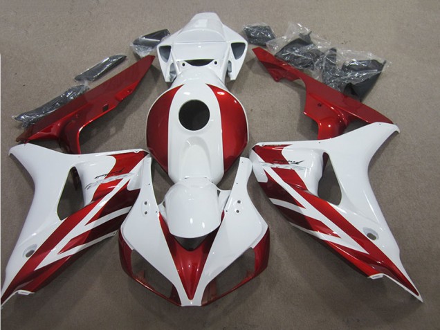 Rouge Blanc Carénages CBR 1000 RR 2006-2007 Rouge Blanc Carénages CBR 1000 RR 2006-2007