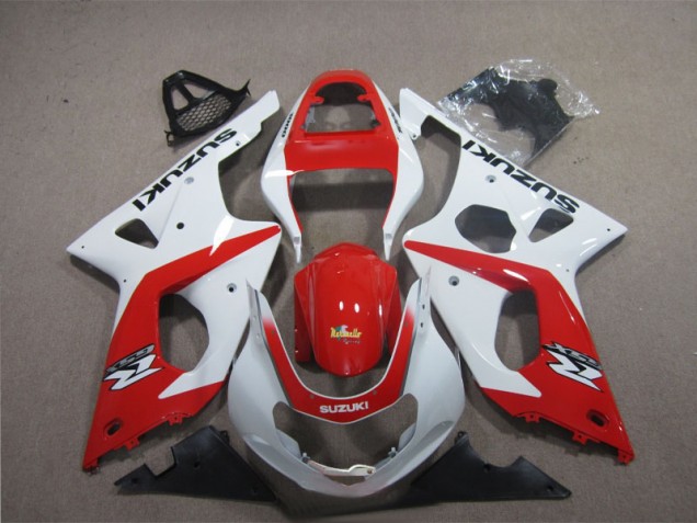Rouge Blanc Carénages GSXR 1000 K3 2003-2004 Rouge Blanc Carénages GSXR 1000 K3 2003-2004
