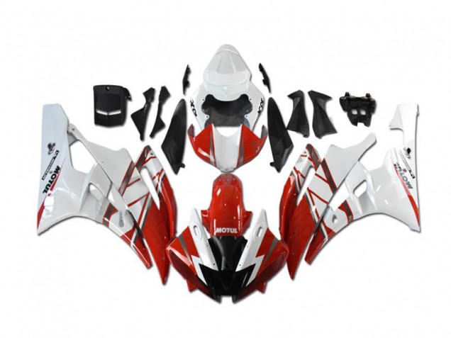 Rouge Blanc Carénages de Rechange R6 2006-2007 Rouge Blanc Carénages de Rechange R6 2006-2007