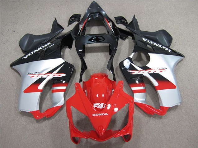 Rouge Blanc Noir Carénage CBR 600 F4i 2001-2003 Rouge Blanc Noir Carénage CBR 600 F4i 2001-2003