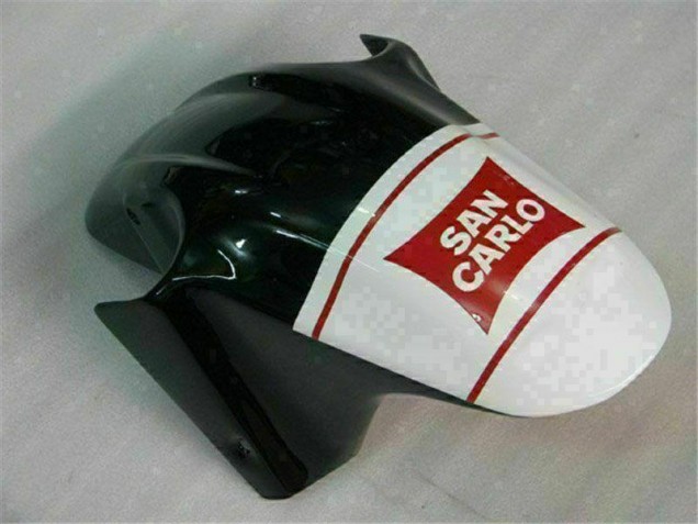 Rouge Blanc Noir San Carlo Carénage CBR 600 F4i 2001-2003 Rouge Blanc Noir San Carlo Carénage CBR 600 F4i 2001-2003