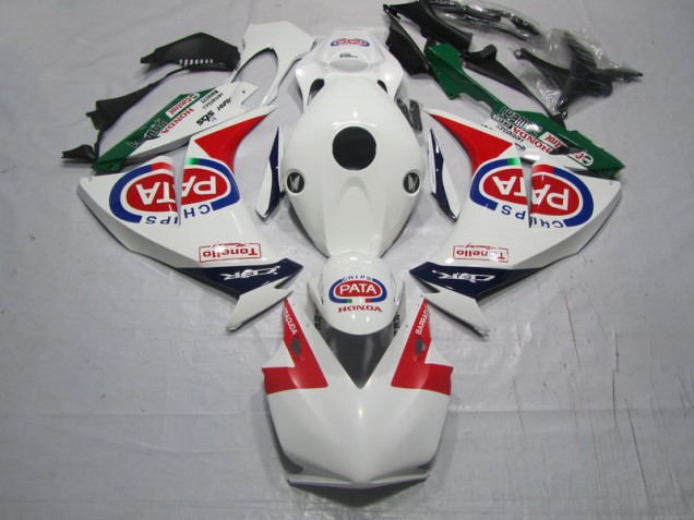 Rouge Blanc PATA Carénage CBR 1000 RR 2012-2016 Rouge Blanc PATA Carénage CBR 1000 RR 2012-2016