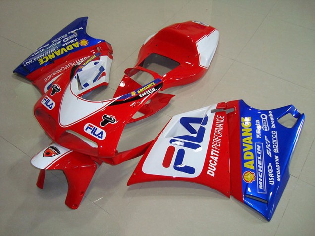 Rouge Bleu Fila Carénage Ducati 748 1993-2005 Rouge Bleu Fila Carénage Ducati 748 1993-2005